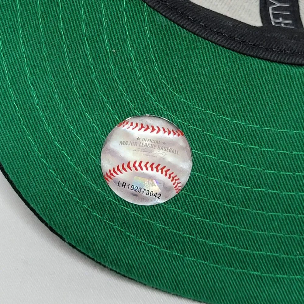 New Era 9FIFTY Los Angeles Dodgers Hat Gray Black Script Snapback Stickers Cap